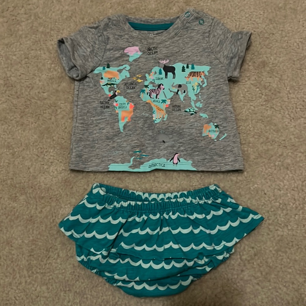 Cat & Jack matching set 3-6m